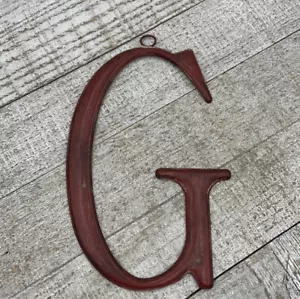 Red Metal “ G” Letter - Picture 1 of 2