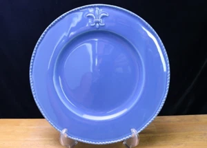 Bordallo Pinheiro Fleur de Lis Blue Service Plate Charger 13 1/2 " Portugal - Picture 1 of 6