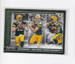 AARON RODGERS '17 PLAYOFF FLEA FLICKER INSERT CARD-PACKER'S FANS-GRAB IT TODAY! - Picture 1 of 17