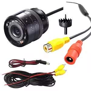 28mm Flush Mount Car Rear View Parking Reversing Camera Night Vision Waterproof - Picture 1 of 15
