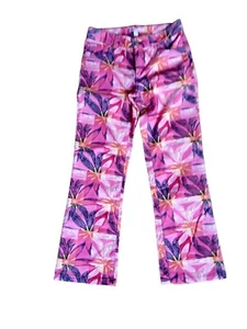Lilly Pulitzer Womens Midrise  Pink Corduroy Vintage Pants Slim Bootcut Size 0 - Picture 1 of 11