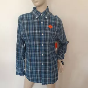 NWT St. John's Bay Men's Button-Down Shirt Stretch Blue Long Sleeve Small $40 - Picture 1 of 7