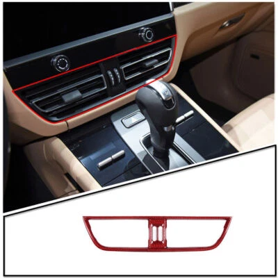 Real Red Carbon Fiber Center Control Air Outlet Fit For Porsche Macan 2014-2022 - Image 1 of 4