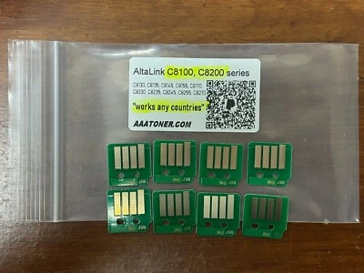 8 Toner Chip for  Xerox AltaLink C8200, C8230, C8235, C8245, C8255, C8270 Refill - Image 1 of 3