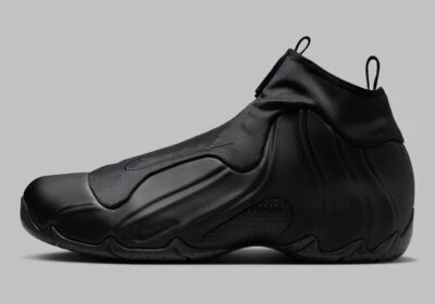 Nike Air Flightposite QS Triple Black FV5582-001 sz 7 Men's - Image 1 of 4