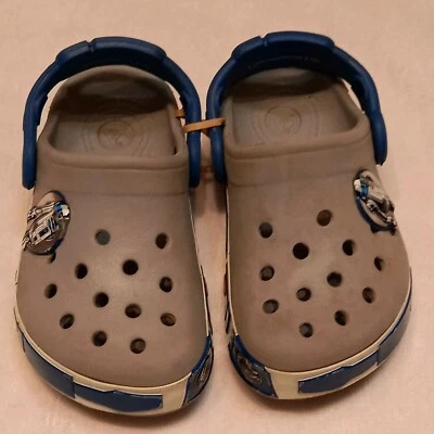  Дети мальчиков Crocs Star Wars R2D2 сабо туфли SZ C 8/9 GUC - Изображение 1 из 4
