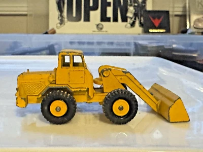 Matchbox Lesney Series No 69. Hatra Tractor Shovel England 1/64 Scale Yellow Vtg - Image 1 of 4