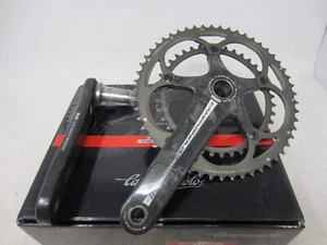 Campagnolo Record 11 Ultra Torque 172.5mm Long Crankset 39/53T Chainrings -Black - Picture 1 of 12