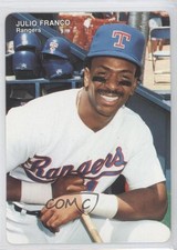 1990 Mother's Cookies Texas Rangers Stadium Giveaway Julio Franco #10