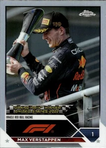Max Verstappen - Refractor Grand Prix Winner 162 - TOPPS Chrome Formula 1 2023 - Picture 1 of 2