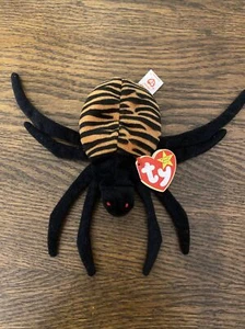 Ty Beanie Babies Spinner la araña, 1996, pellets de PVC, como nuevo con etiqueta - Imagen 1 de 3