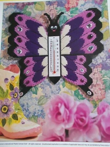 Schmetterling Thermometer Kunststoff Leinwand Muster - Bild 1 von 3