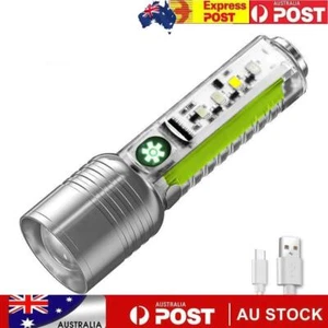 XHP50 LED Torch Light 500mAh 800LM Work Light Type-C USB Rechargeable 6 Modes - Picture 1 of 9