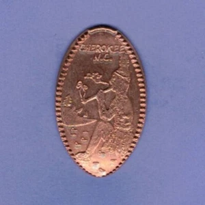 Penny schiacciato con tubo indiano Cherokee Carolina del Nord allungato pressato schiacciato - Foto 1 di 1