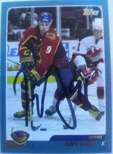 Marc Savard signed hockey card #4
