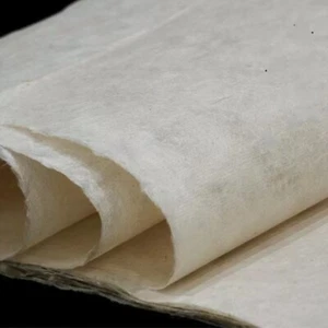 10PC Handmade Bark Fiber Dai White Cotton Paper Painting Calligraphy 45x90cm白棉古纸 - Picture 1 of 12