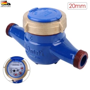3/4" 20mm Zapfhahn Wasseruhr Wasserzähler für aktuell geeicht Garten DN20 - Bild 1 von 7