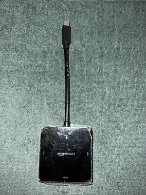 Amazon Basics 3 in 1 Mini DisplayPort to HDMI/DVI/VGA Adapter - Black - Image 1 of 3