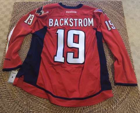 Reebok Premier NHL Jersey Washington Capitals Nicklas Backstrom Red sz 2X Cover