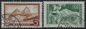 Svizzera - 1930/31 - Vedute - serie usata - Unificato nn.244/245 - Imagen 1 de 1