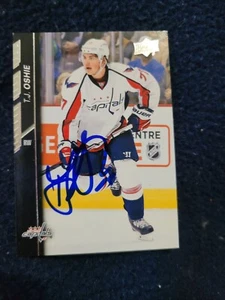 signed auto card tj oshie - Picture 1 of 1