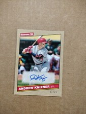 2020 Donruss 1986 Retro Gold Autograph /25 Andrew Knizner 86S-AN Auto
