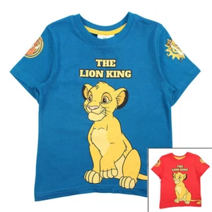 T-Shirt Jungen Disney LION KING, Gr.92-128, rot und türkisblau, 100% Baumwolle - Bild 1 von 7