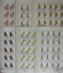 TANZANIA SUMMER OLYMPIC SPORTS BOXING SOCCER MARATHON HOCKEY DIVING  6  SHEETS - Picture 1 of 7