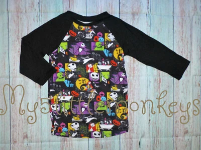 NEW Boutique Jack Skellington Nightmare Before Christmas Boys Long Sleeve Shirt - Image 1 of 3