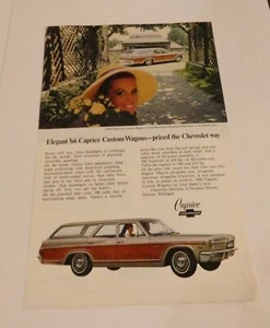 1966 CHEVROLET CAPRICE WAGON VINTAGE MAGAZINE ADVERTISEMENT - Picture 1 of 1