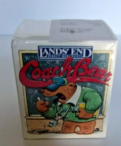 NIB LANDS' END GUND COACH BEAR CHRISTMAS ORNAMENT Sealed - Picture 1 of 2