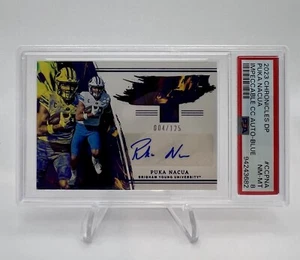 Puka Nacua 2023 Chronicles DP Impeccable Canvas Creations Autographs PSA 8 Rams - Bild 1 von 3