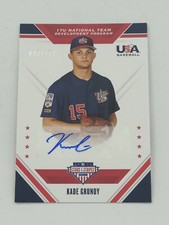 2020 Panini USA Baseball Stars & Stripes /171 Kade Grundy #17U-KG Auto