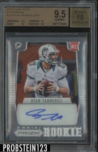 2012 Panini Prizm #232 Ryan Tannehill Dolphins RC Rookie /250 BGS 9.5 w/ 10 AUTO