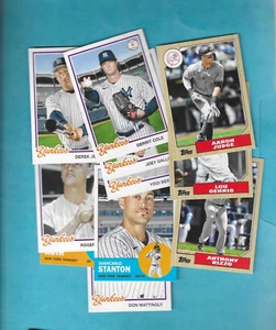 ARCHIVOS TOPPS DE NUEVA YORK YANKEES 2022 JUEZ RUTH MARIS GEHRIG JETER BERRA Y MÁS - Imagen 1 de 7