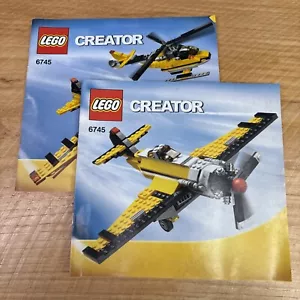 Lego Creator 6745 Propeller Power Instruction Manual Booklet Only 2009 - Picture 1 of 5