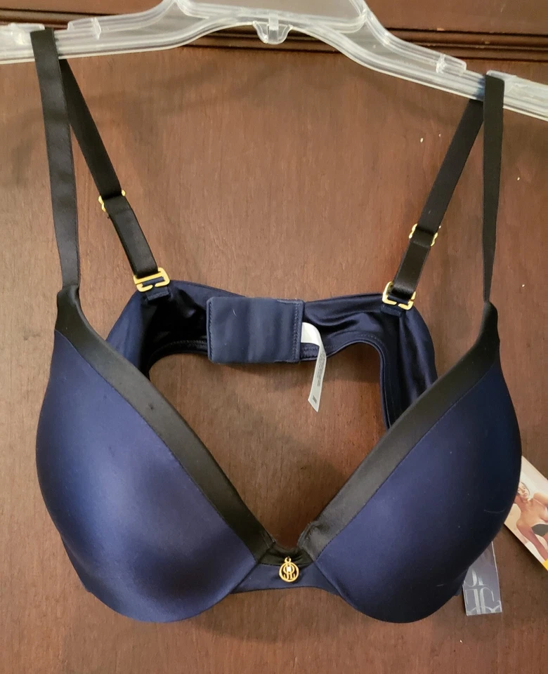 Sujetador Jennifer Lopez 38B Chaquetón con Correa de Cierre Trasero Negra Nueva con Etiquetas Convertir en Corredor Foto 1 de 4