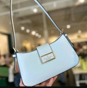 NWT Kate Spade KG185 Reegan Small Saffiano Leather Shoulder Bag In Blue Glow - Picture 1 of 2