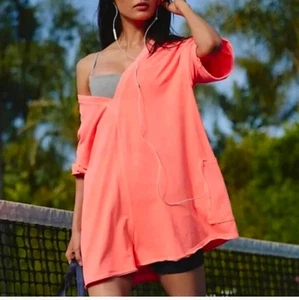 Mameluco Free People Neón Coral Hotshot Talla Grande XL - Imagen 1 de 9