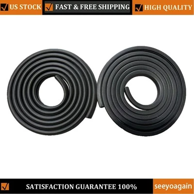 Pair Door Seal Weather Stripping Rubber for 72-93 Dodge D100 D200 Pickup & Truck - Image 1 of 4
