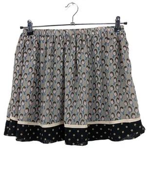 SEE U SOON Glockenrock Damen Rock Gr. DE 36 hellgrau-schwarz-pink Casual-Look - Bild 1 von 4