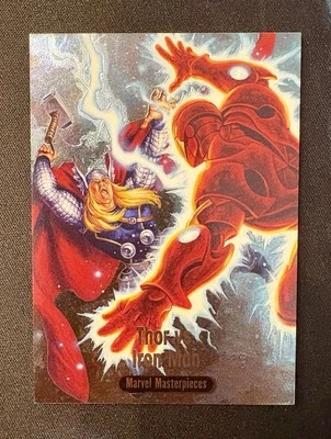 2016 Upper Deck Marvel Masterpieces Battle Spectra Iron Man vs Thor #BS-10 - Image 1 of 2