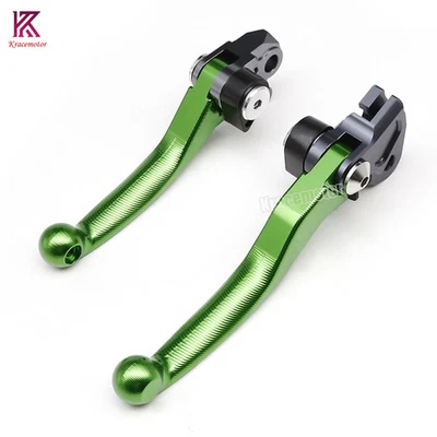 For Kawasaki KDX200 KLX250 KLX300 KLX400 3D Pivot Dirt Bike Brake Clutch Levers Foto 1 de 4