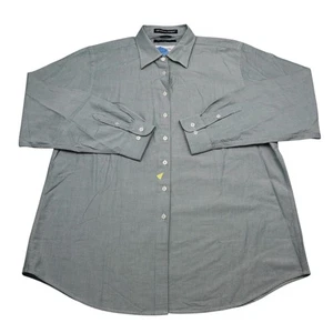 Devon Jones Shirt Womens 2XL Green Button Up Long Sleeve Noble Pima Oxford - Picture 1 of 19