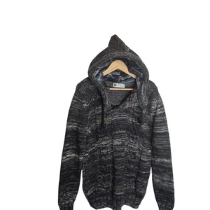 Leif Nelson Grobstrick Kapuzenpullover Zopfmuster Herren XL  - Bild 1 von 9