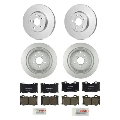 For Infiniti Q50 17-18 QuietCast Premium Front & Rear Brake Kit w Organic Pads Foto 1 de 4