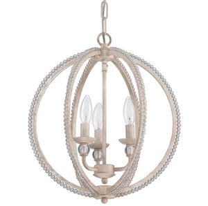 Craftmade 1043 Clear 3-Light 1 Tier Globe Chandelier - 15 Inches Wide - Picture 1 of 5