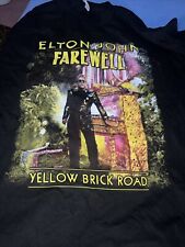 Elton John Album Farewell Tour Yellow Brick Road Tour  Shirt 2019 Size Medium