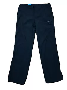 New Columbia Omni Shade Straight Outdoor Pants Womens 12 Black Hiking Walking - Picture 1 of 9