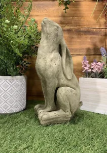 STONE GARDEN MOON GAZING HARE ORNAMENT - Picture 1 of 10